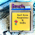 Brush Post It Holder