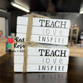 Book Block Teach Love Inspire