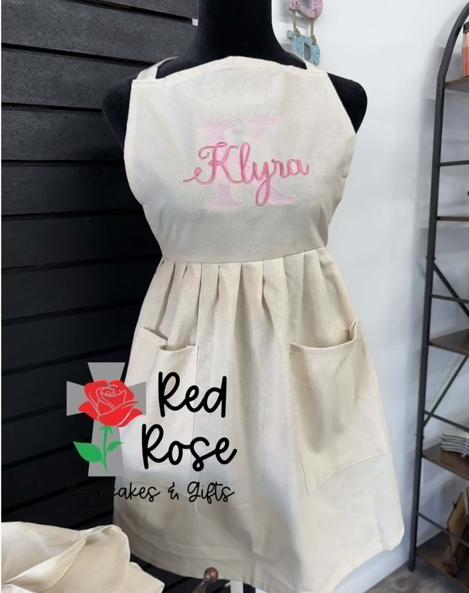 Custom Adult Apron with Monogram