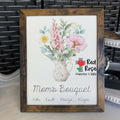 Bouquet Flower Print with 8x10 frame