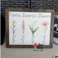 Favorite Flower Print with 8x10 frame
