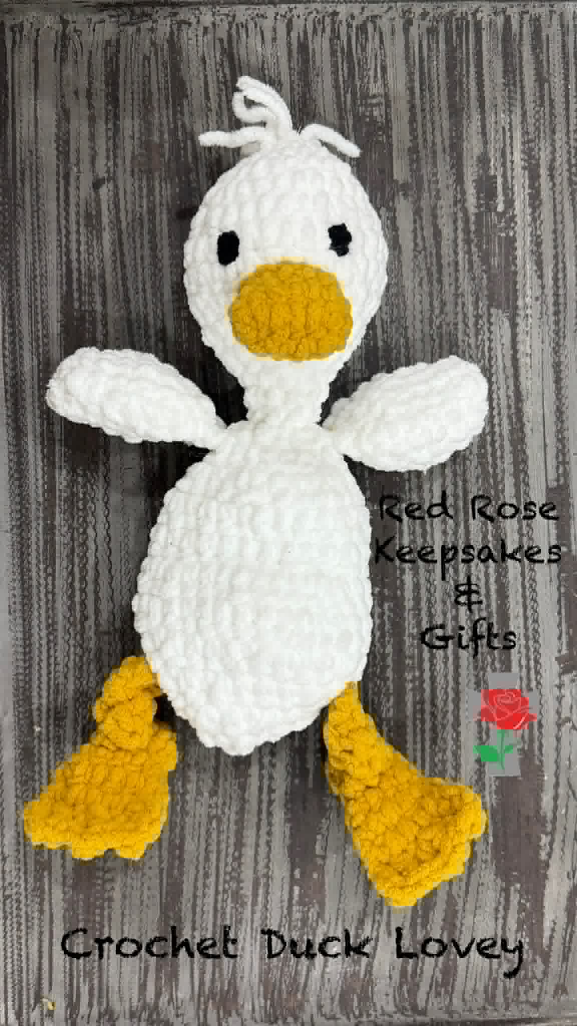 Crochet Duck Lovey