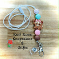 Breakaway Lanyard Cow Pink