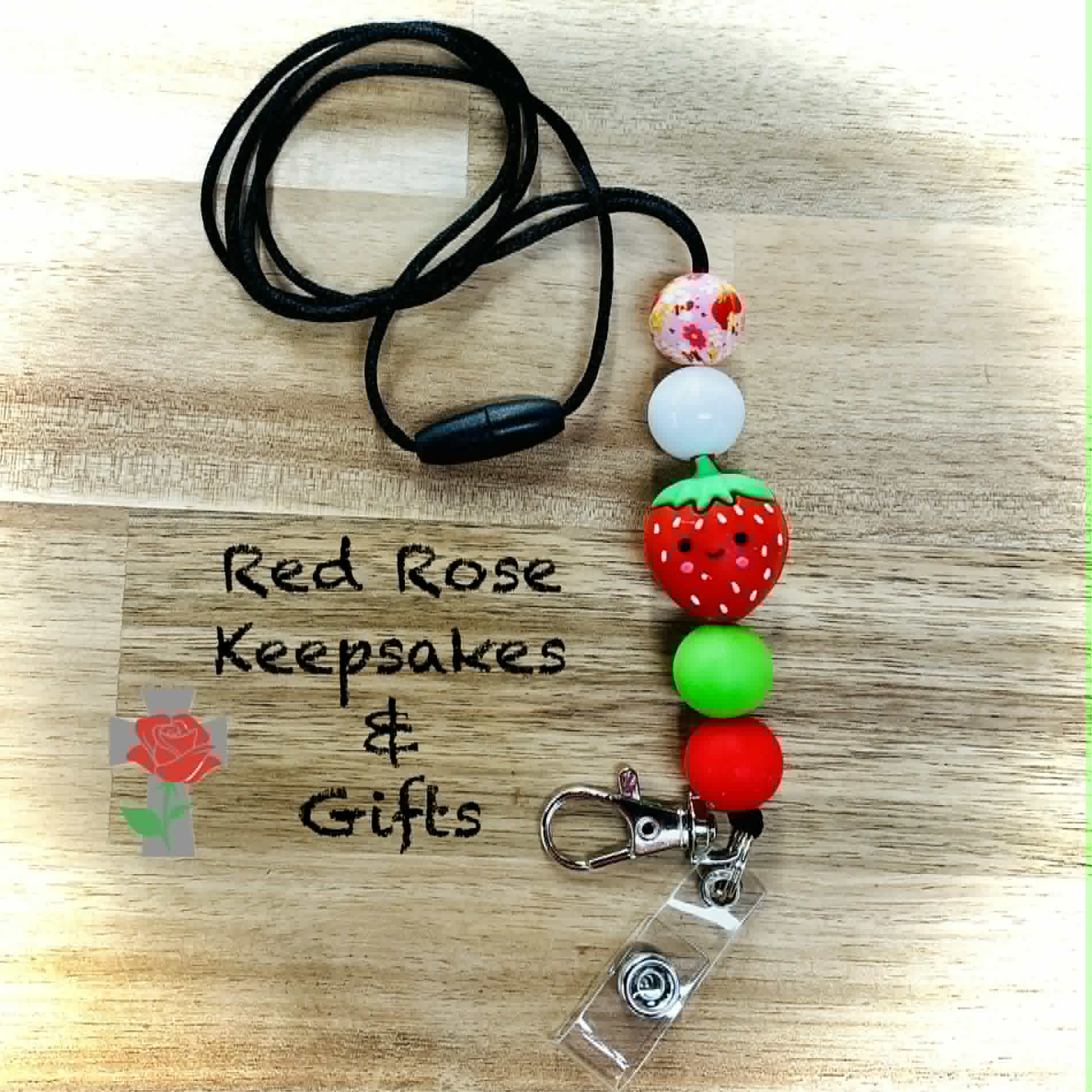Breakaway Lanyard Strawberry