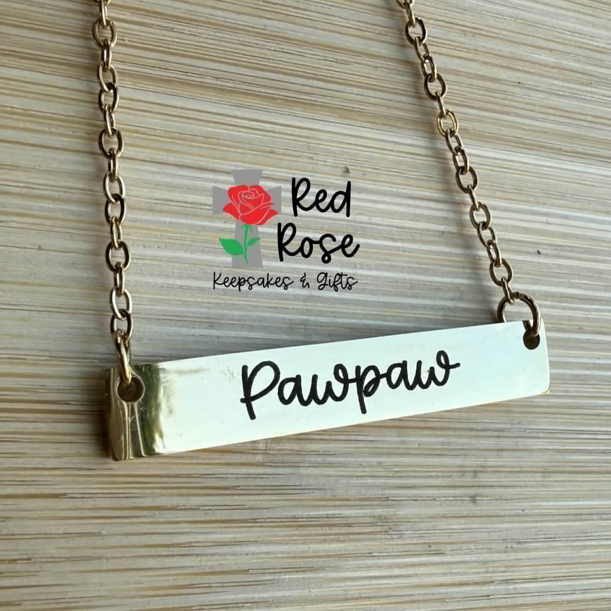 Custom Bar Necklace with Name