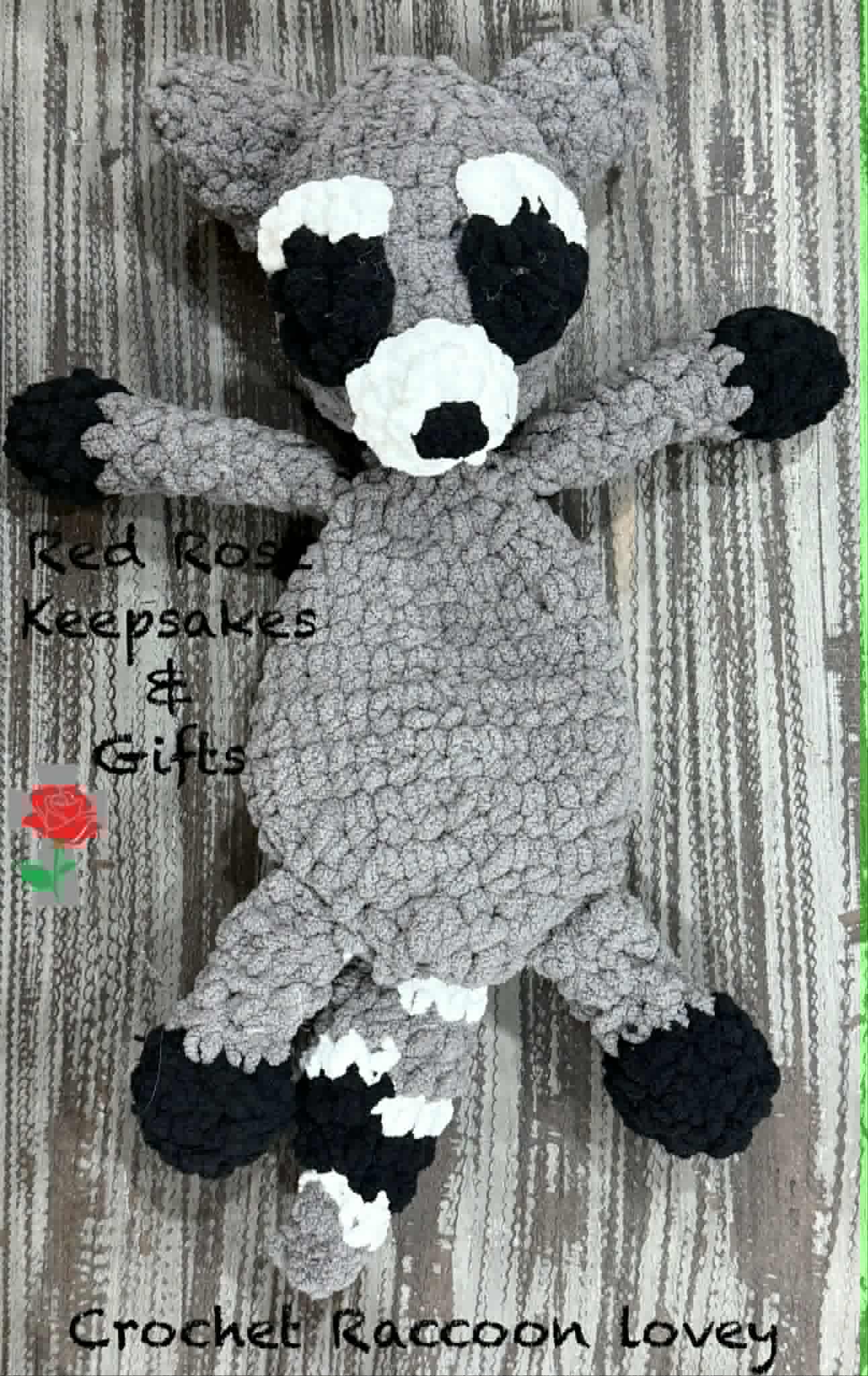 Crochet Raccoon Lovey